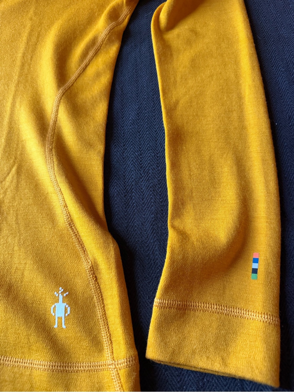 Smartwool Women’s Half-Zip Turtleneck Sweater — Mustard - Picture 5 of 9